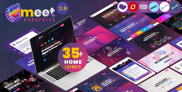 Amplify your event's online presence with the eMeet WordPress Theme. Get it free with Bevaultx! Responsive