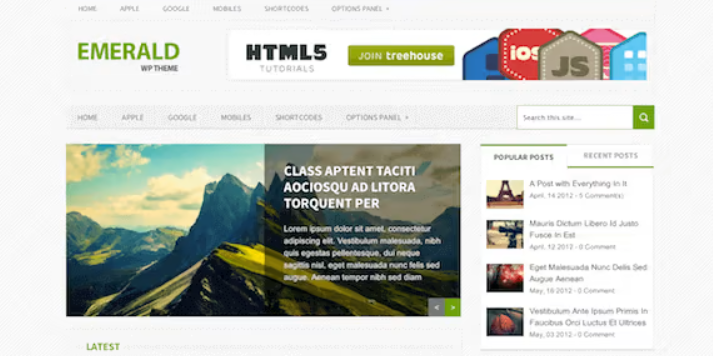 Discover the Emerald – Bright  Refreshing Magazine WordPress Theme! With its vibrant design