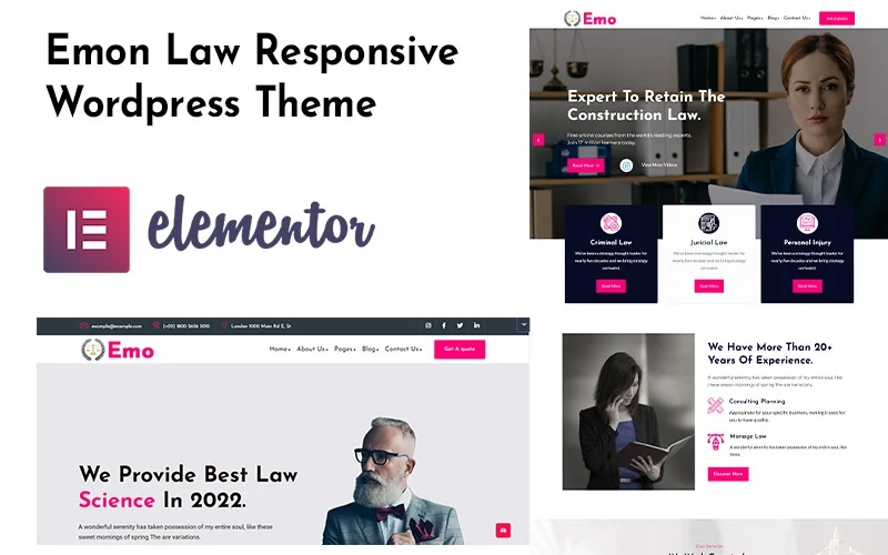 Create a proficient online presence for your corporation the comfortable way thanks to a gorgeous set of law specific templates