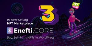 Enefti – NFT Marketplace Core is finally here. The waiting is now over. Creating a full NFT Marketplace in WordPress has never been so easy. We’ve put effort into a $30.000 USD project and added all the functionalities included on this plugin at only $299.