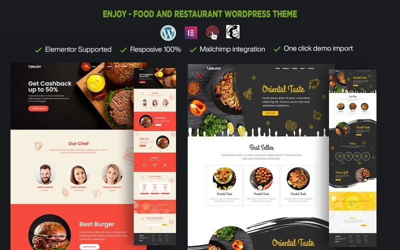 Enjoy - Fast Food Restaurant WordPress Theme. It's development with Elementor page developer. It's normally utilized for any sort of eatery and fish related business. Enjoy's subject is so quick and all pages and pictures are improved. In the event that you find a café WordPress topic or fish WordPress…