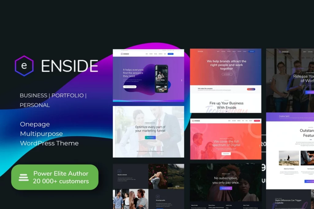 Create a stunning one-page or landing site with Enside—no coding required. Enjoy effortless setup