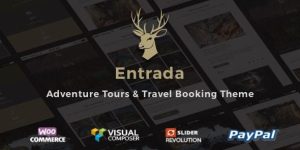 Discover the Entrada Tour Booking Adventure Tour WordPress Theme: sleek design