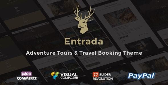 Discover the Entrada Tour Booking Adventure Tour WordPress Theme: sleek design