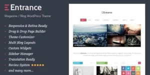 Experience the ultimate WordPress theme for magazines and reviews with "Entrance"! Boasting responsive design