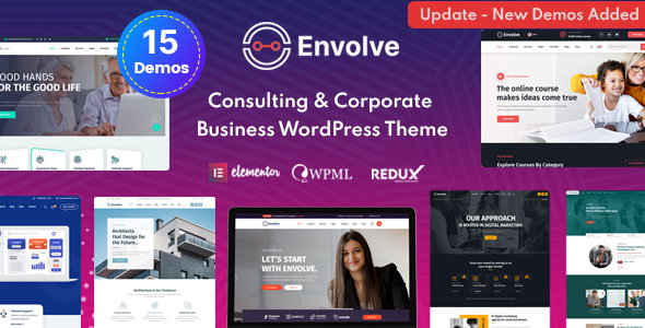 Boost your consulting business with Envolve - Consulting Business WordPress Theme. SEO optimized