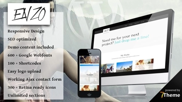 Enzo is a premium WordPress Theme