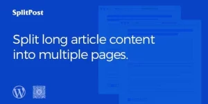 Transform your long posts with the Epic Split Post plugin! Enjoy seamless AJAX pagination for enhanced reading and faster loading times. With a user-friendly interface and robust coding