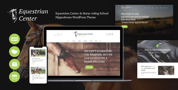 Create a stunning horse-riding school website with the Equestrian Centre WP Theme. Enjoy SEO optimization