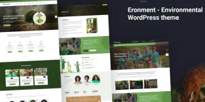 Eronment Theme is web masterpiece which is perfect to promote your environmental projects or your green products business. It is compatible with all modern mobile devices. A very wall designed theme with a blog. Drag and drop page builder – King Composer: Fast