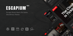 Escapium is a WordPress theme for escape room real-life