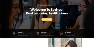 Eschool Wordpress Theme - is a beautiful and modern theme for Schools