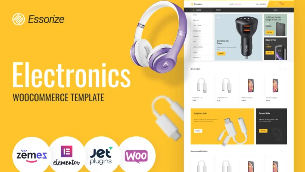 Discover Essorize – the ultimate Electronics ECommerce Classic Elementor WooCommerce Theme! Create stunning