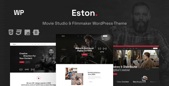 Elevate your filmmaking website with Eston. Packed with features