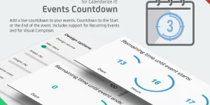 Create excitement with Event Countdown for Calendarize it!. Customize timers