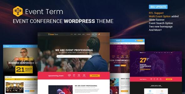 Event Term is a highly customizable WordPress theme for any kind of event like a conference