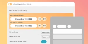 This plugin includes any WordPress post within the EventON event calendar as if it was a regular event. Easily add all WordPress custom posts and non-event posts inside EventON event calendar as a regular event