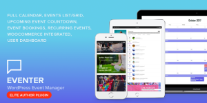 Eventer is your all in one events management plugin with all essential and premium features including a full-width calendar with multiple views