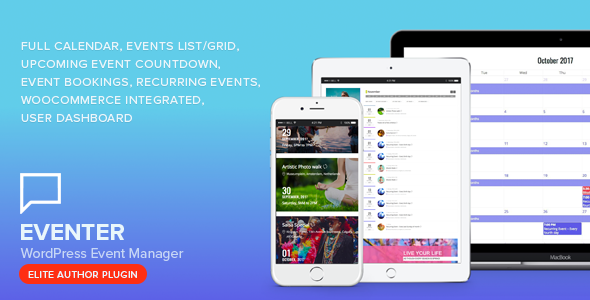 Eventer is your all in one events management plugin with all essential and premium features including a full-width calendar with multiple views