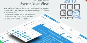 Showcase your events with ease using Events Year View for Calendarize it! Transform your WordPress calendar into a user-friendly