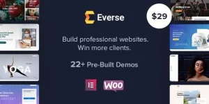 Create stunning websites effortlessly with Everse WordPress theme. Use custom templates