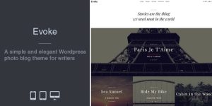 Evoke – Photo Stories WordPress Blog Theme is a versatile and visually stunning WordPress theme designed for writers and individuals who want to share their stories in a simple and elegant way. With its clean and modern design