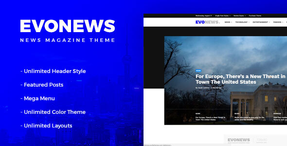 Discover EvoNews! Build a stunning news site with this SEO-friendly