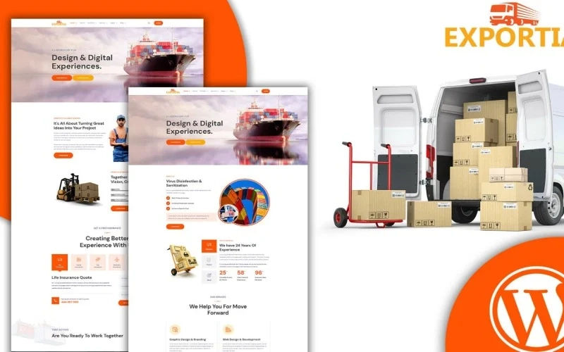 Expotia - Transportation and Logistic WordPress Theme