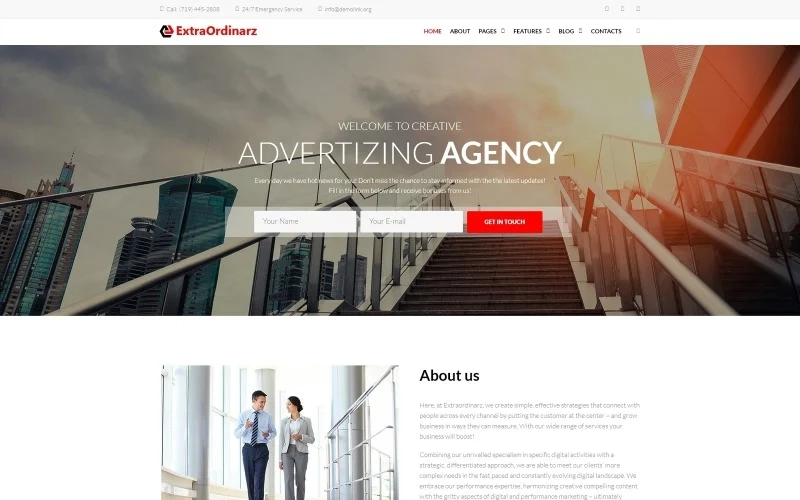 Are you interested in advertising? Do you want to promote your services online? Then we have a solution for you! Our state-of-the-art template offers the most sophisticated and responsive design