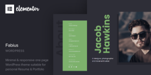 Discover Fabius Resume WordPress Theme – the perfect choice for creating sleek