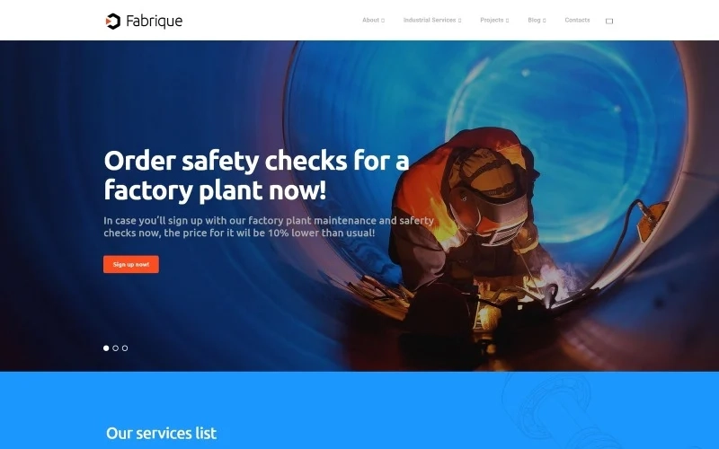 Fabrique is a great WordPress solution for engineering