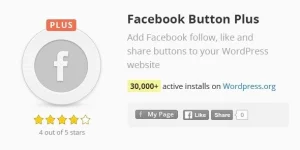 Boost your WordPress site with Facebook Button Plus! Easily add customizable Like