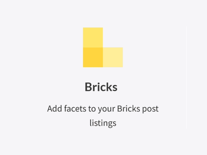 Add facets to your Bricks post listings