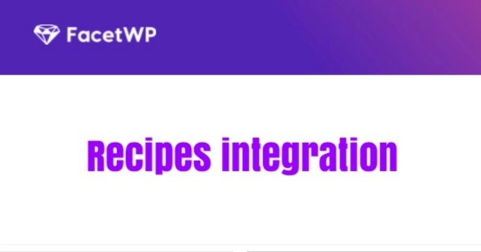 This add-on integrates FacetWP with WP Recipe Maker or Tasty Recipes.