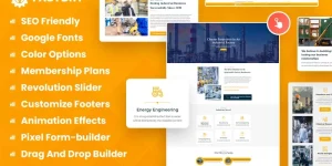 Factory - Industrial Business WordPress Theme is keenly developed to give an insight into your Industrial venture. You can proudly flaunt the establishments in giving Solutions to the Industrial businesses. It can be a boon to industries working in the field of Agriculture