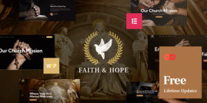 Create an inspiring online presence for your church with Faith  Hope WP Theme. Seamlessly manage events