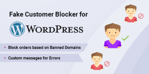 Fake Customer Blocker for WordPress plugin blocks your unwanted spam customers who come to your site and download free items with fake email addresses and test user details. It stops fraudulent transactions and will help your online store grow its business with the power of valid transactions.