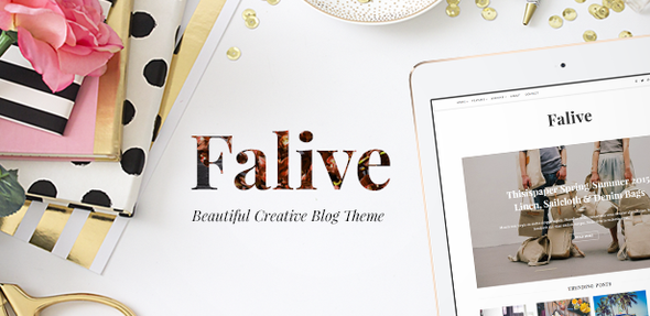 Elevate your blog's appearance with the Falive Fashion Blog Theme. Vibrant design