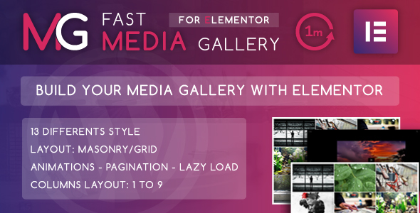 Welcome to  Fast Media Gallery for Elementor . With this awesome plugin