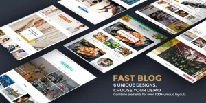 Fast Blog - The Perfect Blog WordPress Theme Fast Blog is a Multipurpose blog WordPress theme with unique design options and packed with over 100+ possible layout combinations suitable for blogs. The fast blog is a perfect choice for lifestyle