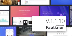 Faulkner is a responsive WordPress theme built for professional users such as software as a service company (SaaS)