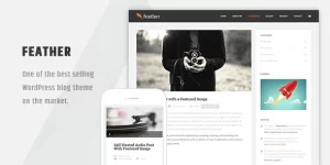 Feather is one of the best seller blogging themes on ThemeForest with a perfect simple design for blogging in style. Take advantage of Feather’s clean