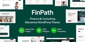 Elevate your finance or consulting business with Finpath Finance  Consulting Elementor WordPress Theme. Available now at Bevaultx with premium features!