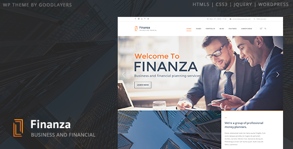 Financity is a powerful responsive business  financial WordPress theme. It’s suitable for many corporate website such as Financial Service