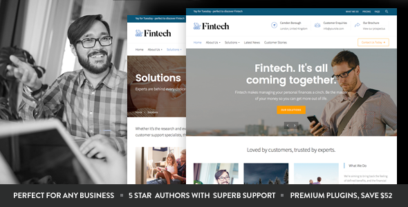 Fintech Startup WordPress Theme: Elevate Your Online Presence Are you ready to take your fintech startup to the next level? The Fintech Startup WordPress Theme is here to help you make a powerful impact online. Designed with financial technology businesses in mind