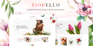 Transform your flower shop with Fiorello WooCommerce Theme. Stunning design