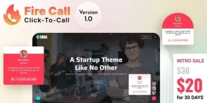 Boost engagement and sales with Fire Call - WordPress Click-To-Call Button Plugin. Easy setup