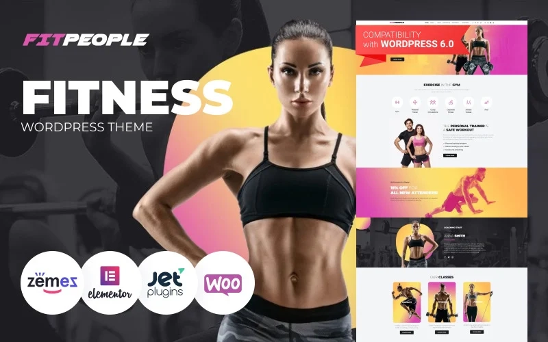 Meet this bright and award-winning theme suiting your Sport club or any Fitness gym. FitPeople WordPress Theme will greatly represent your services