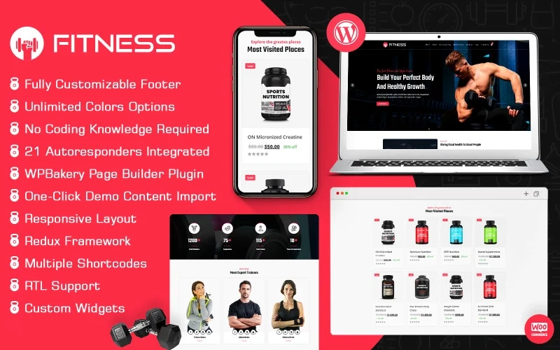 FitX - Gym  Fitness WordPress Theme