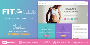 Fitness Club is a WordPress theme exclusively built for fitness